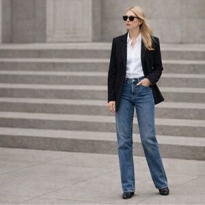 Vintage IZOD Straight Leg Jeans 90s Minimalist Classic Blue Denim 30x29